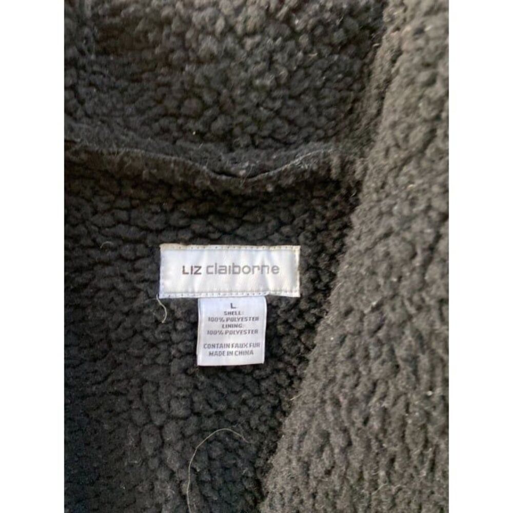 Liz Claiborne Black Vest (Size L) - Picture 3 of 3